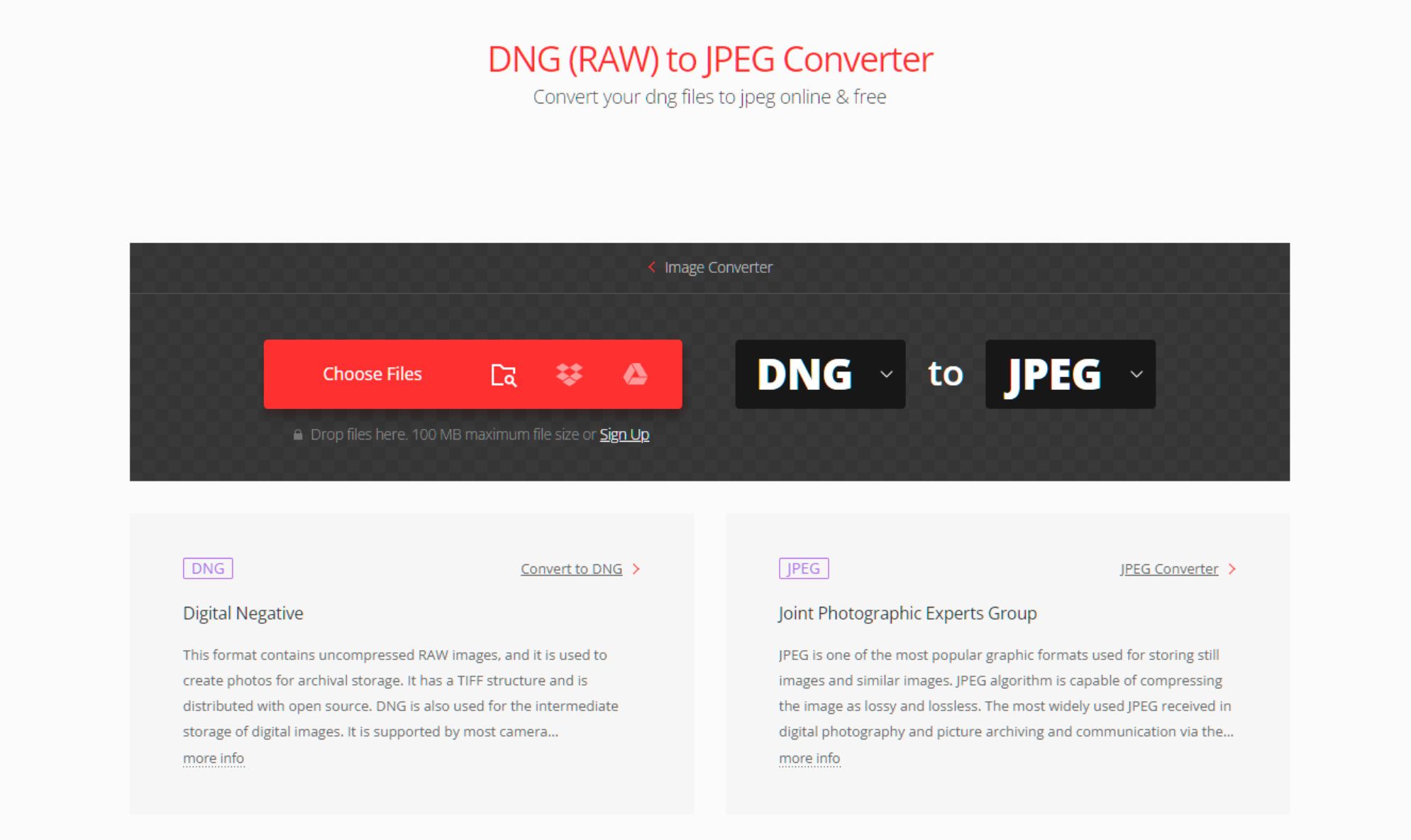 DARMOWA aplikacja do konwersji DNG na JPEG..
