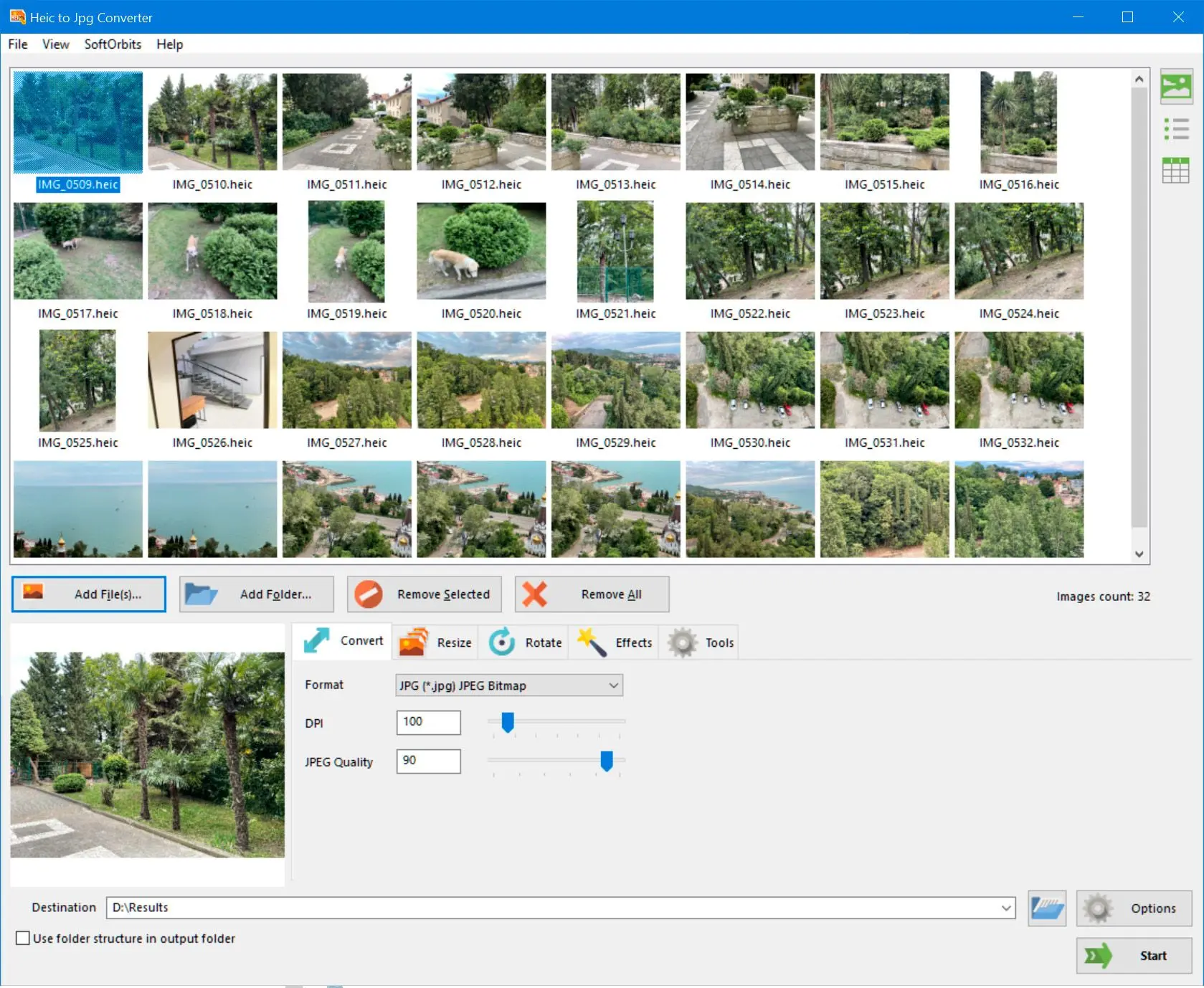 HEIC to JPG Converter Zrzut ekranu.