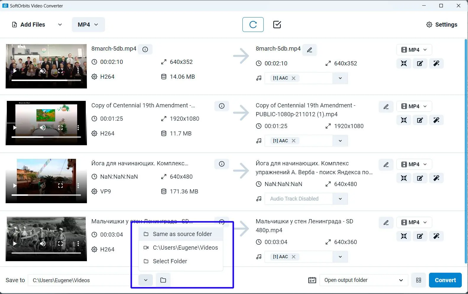 Wybierz folder wyjściowy..