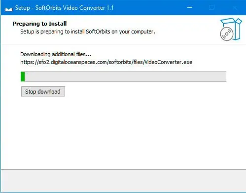 Zainstaluj SoftOrbits Video Converter..