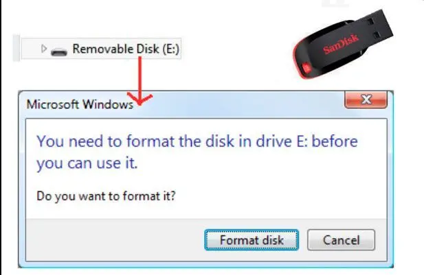 Formatowanie pendrive