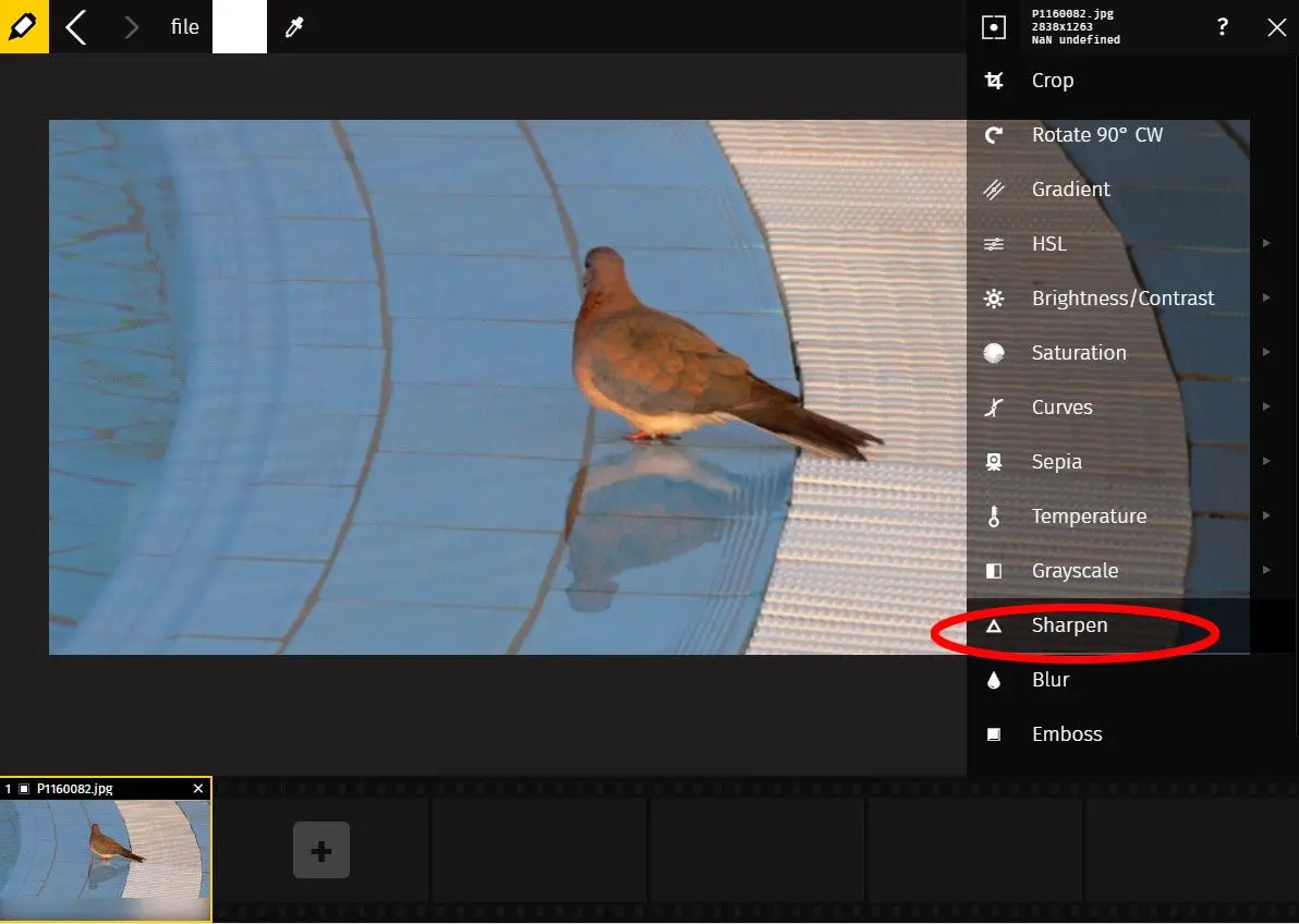 Wyostrz zdjęcie online..