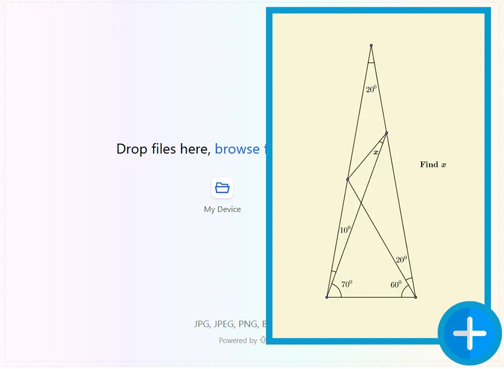 Prześlij obraz problemu.