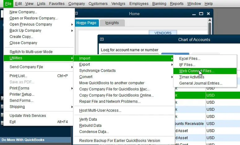 Zaimportuj do QuickBooks.
