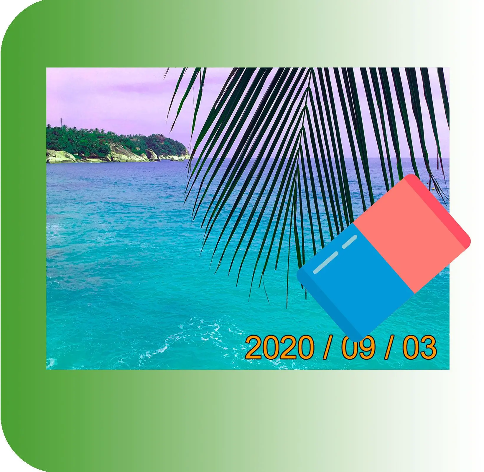 Usuń tekst, czas i stemple daty.