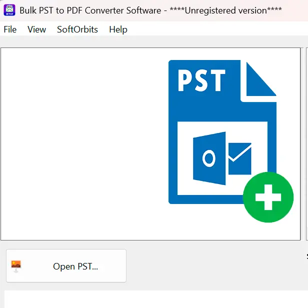 Otwórz plik PST.