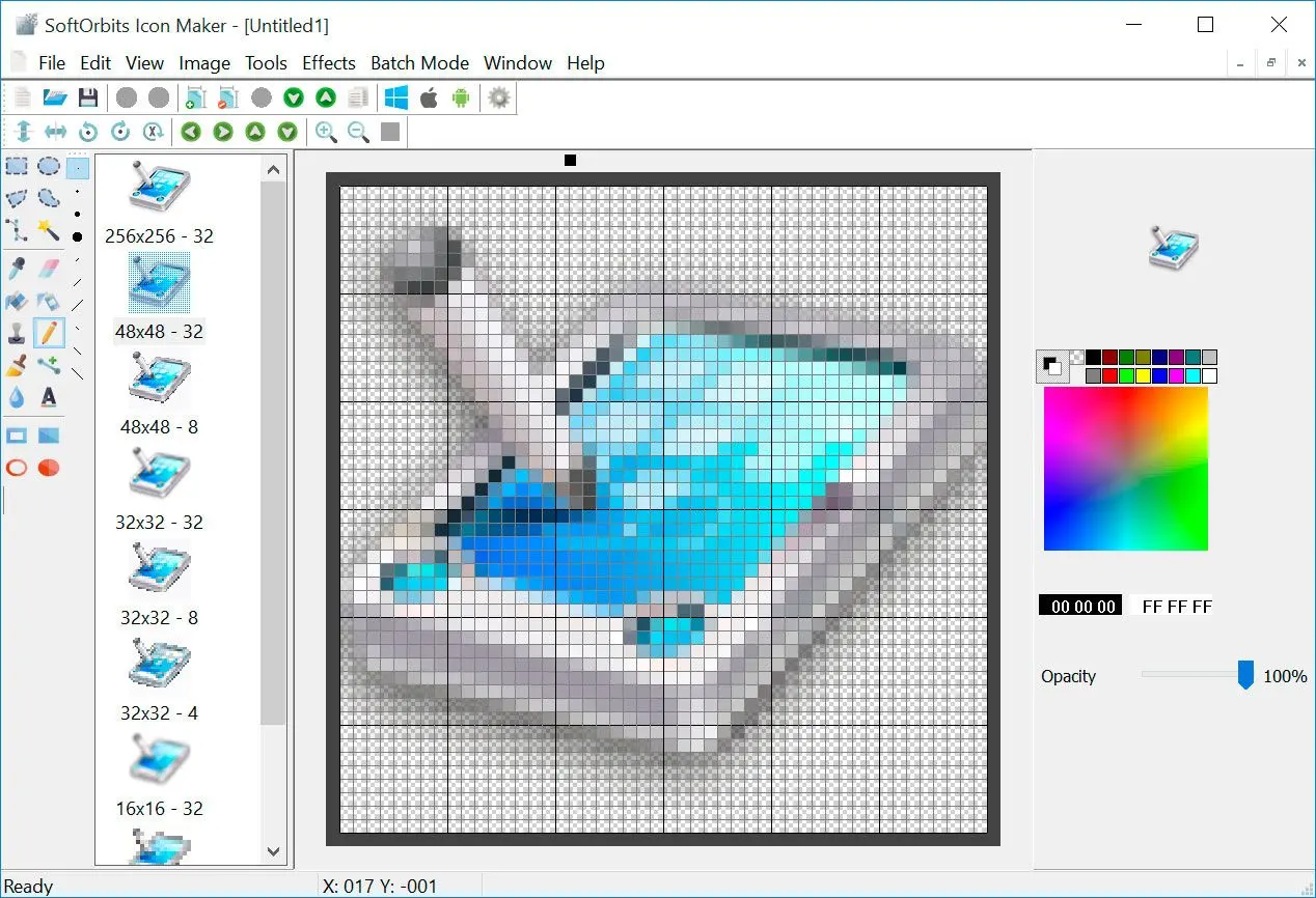 SoftOrbits Icon Maker Zrzut ekranu.